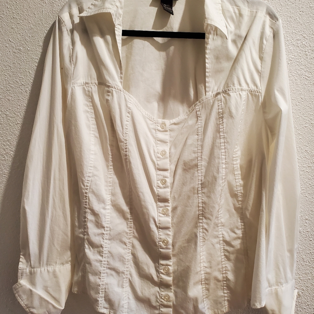 Cream color Lane Bryant top